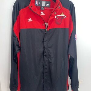 adidas Men's Miami Heat Red & Black Tracksuit (Jacket and Pants)